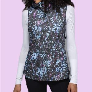 Lululemon Pack-It Vest Floral Sport Tranquil Blue Multi color size medium
